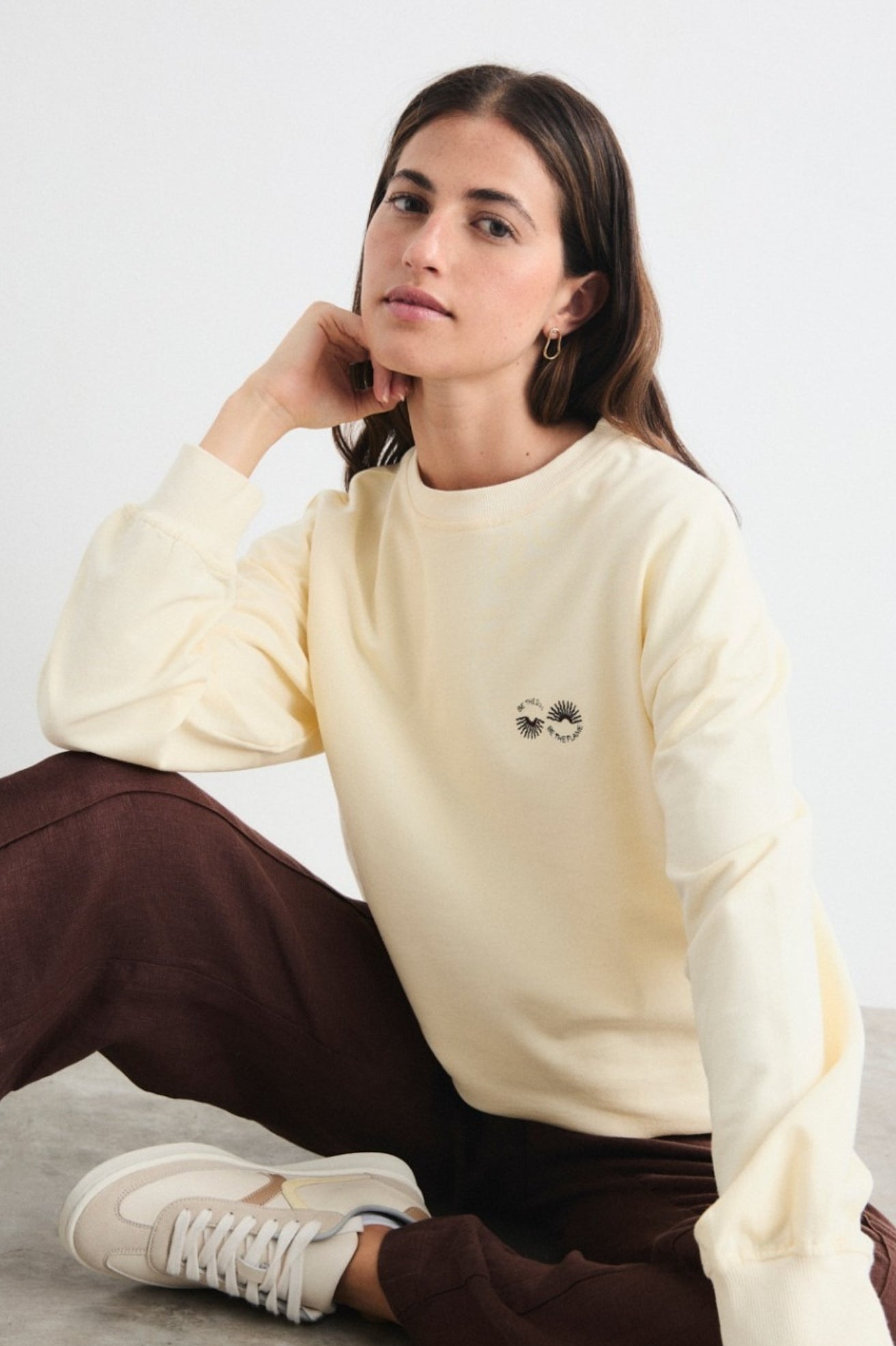 Mus & Bombon Sudadera Mujer Besun Amarilla Who killed Bambi?