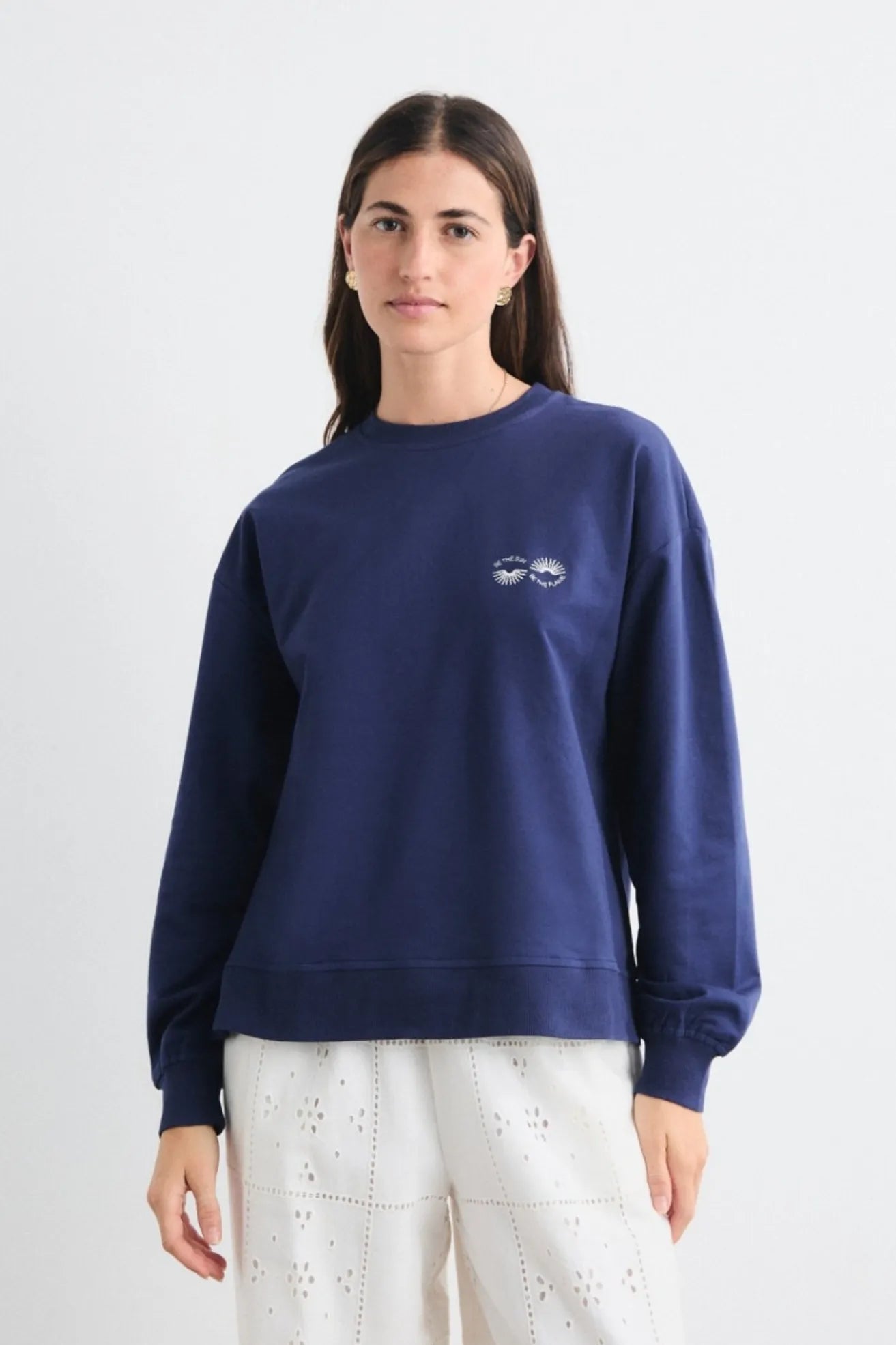 Mus & Bombon Sudadera Mujer Besun Azul Who killed Bambi?