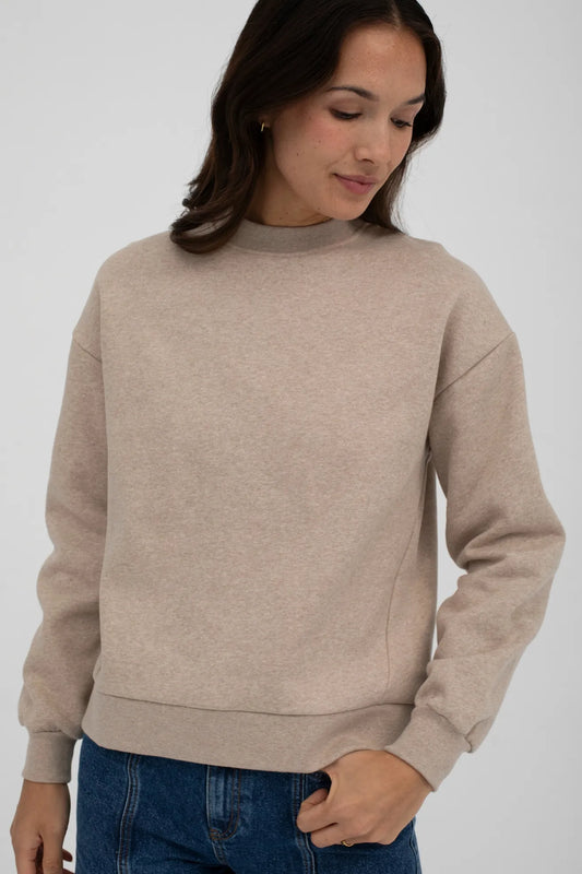 Mus & Bombon Sudadera Mujer Cimadevilla Beige Who killed Bambi?