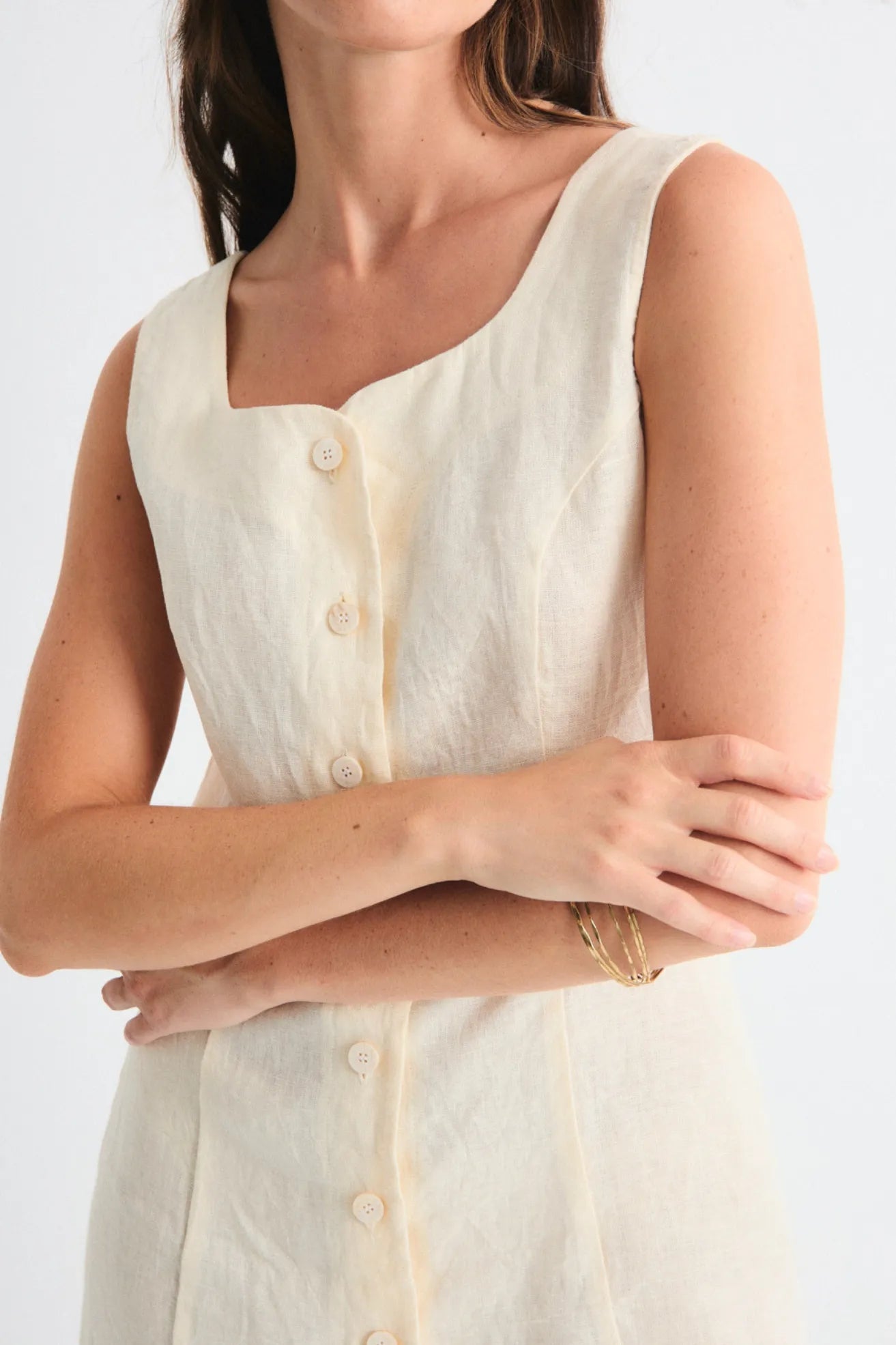 Mus & Bombon Vestido Corto Arani Amarillo Who killed Bambi?