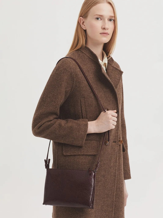 Nice Things Paloma S Bolso Bandolera Doble Marrón Who killed Bambi?