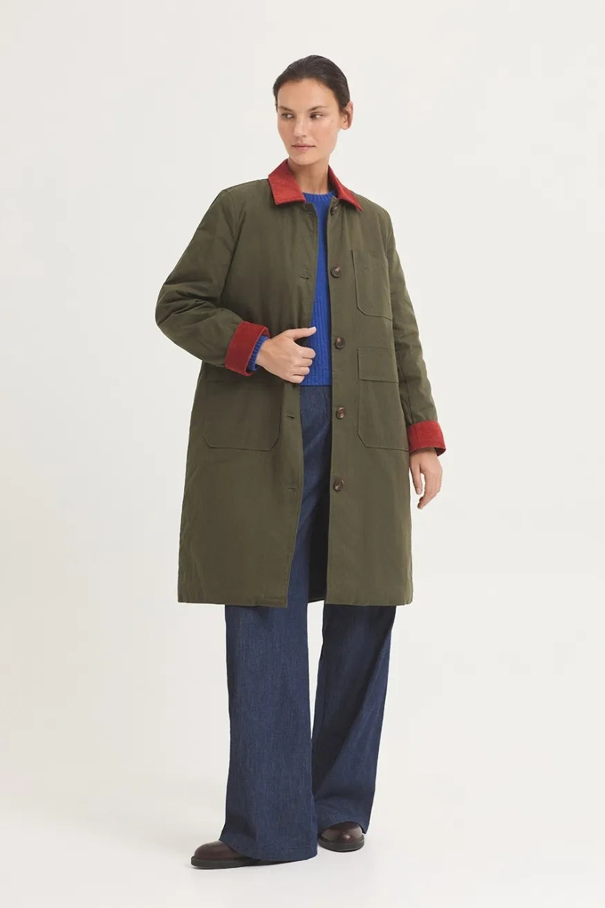Nice Things Paloma S Gabardina Mujer Impermeable Verde Who killed Bambi?