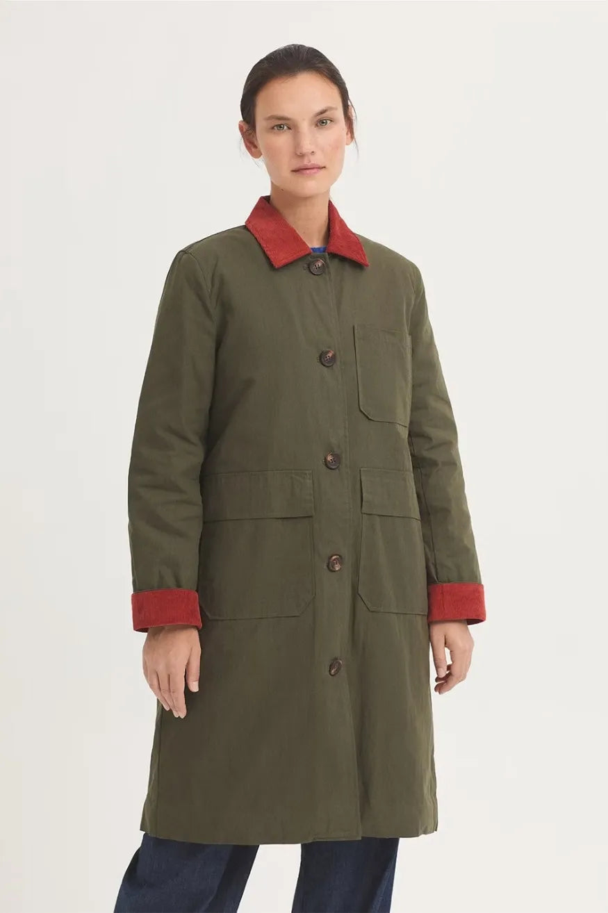 Nice Things Paloma S Gabardina Mujer Impermeable Verde Who killed Bambi?