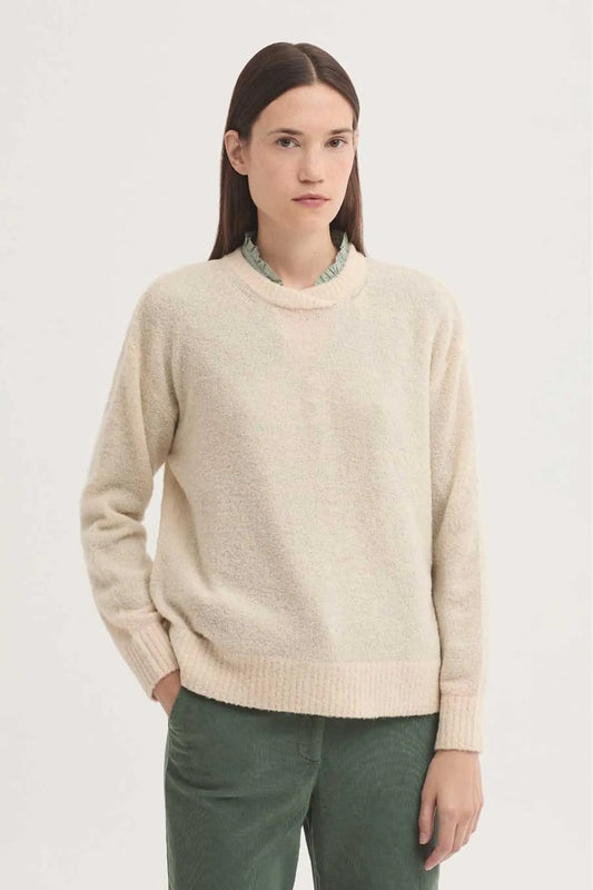 Nice Things Paloma S Jersey Mujer Bouclé Lana Beige Who killed Bambi?