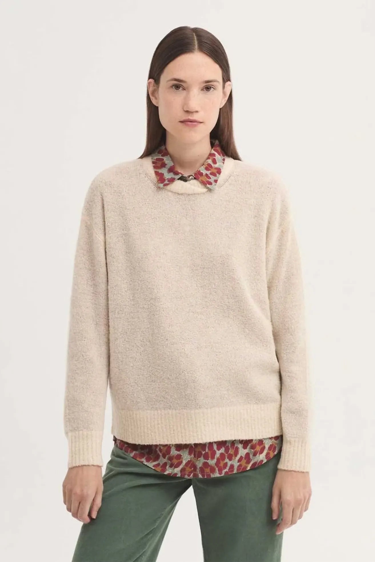 Nice Things Paloma S Jersey Mujer Bouclé Lana Beige Who killed Bambi?