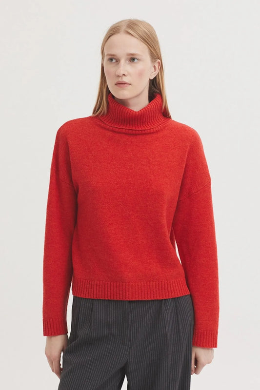Nice Things Paloma S Jersey Mujer Cuello Vuelto Lana Rojo Who killed Bambi?
