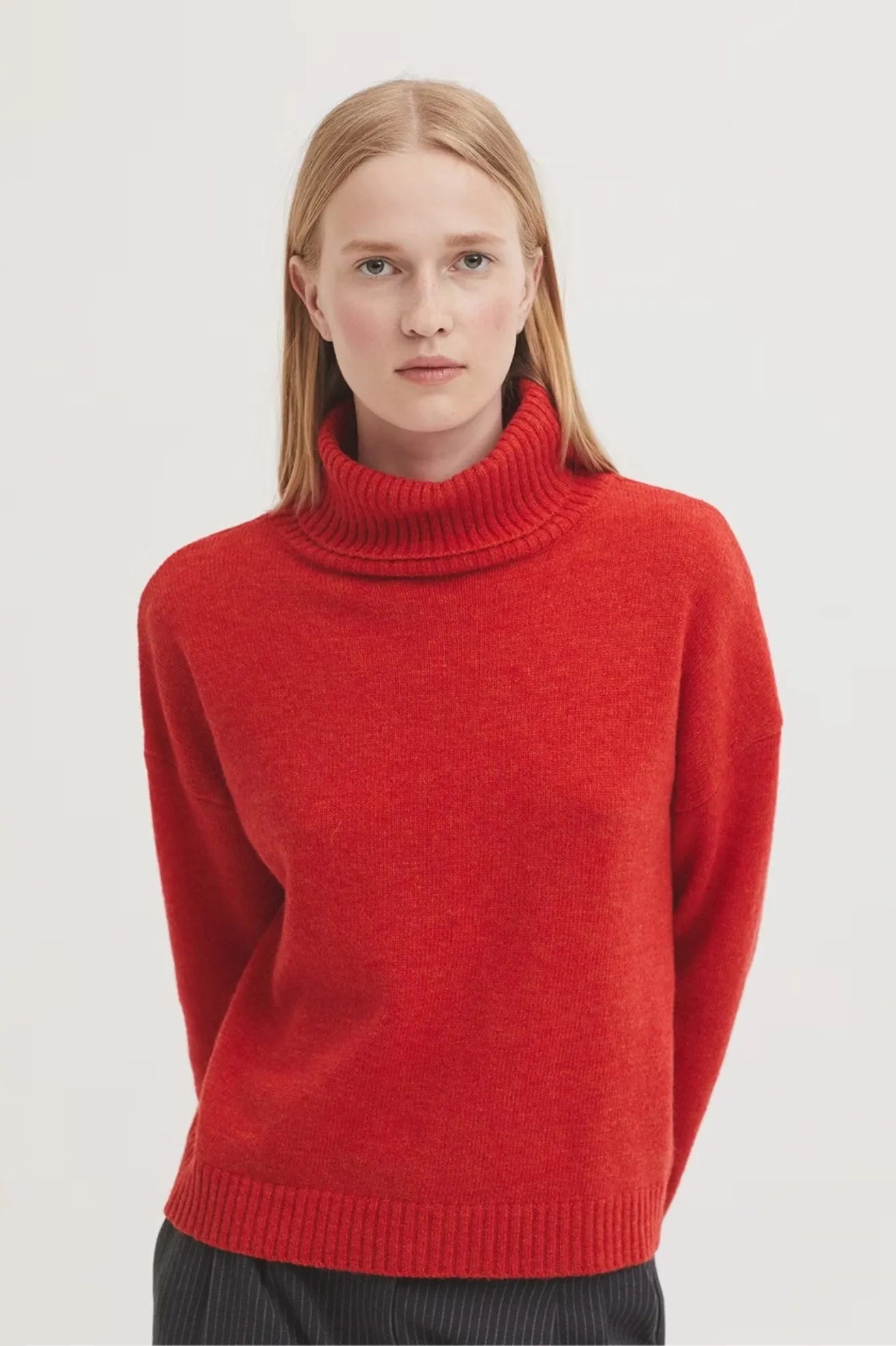 Nice Things Paloma S Jersey Mujer Cuello Vuelto Lana Rojo Who killed Bambi?