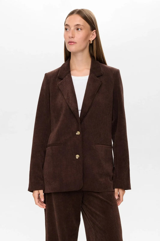 Nümph Blazer Mujer Pana Nuthea Marrón Who killed Bambi?