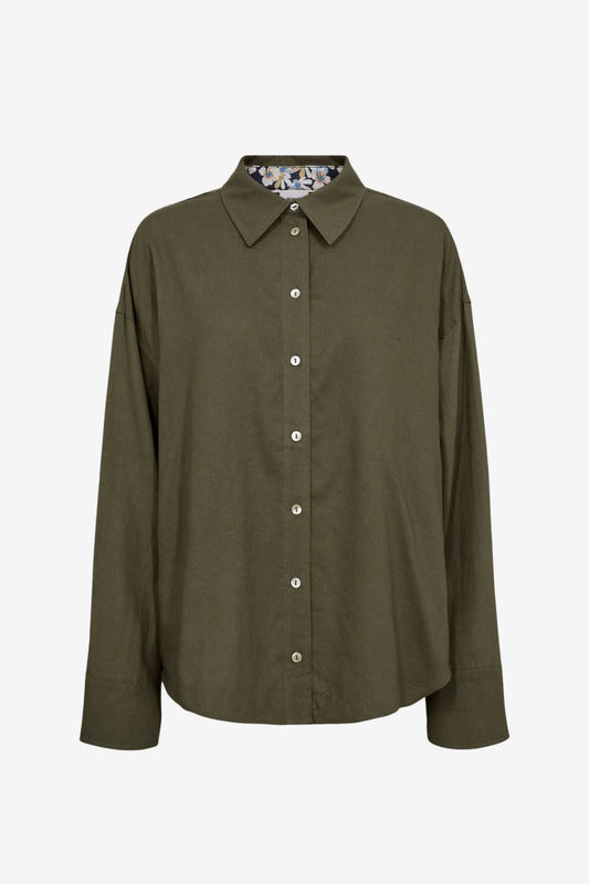 Nümph Camisa Mujer Nuherina Verde Who killed Bambi?