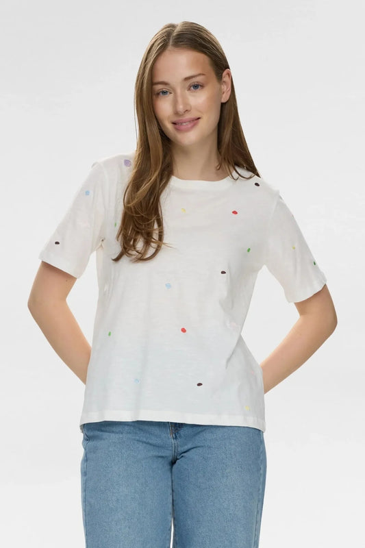 Nümph Camiseta Mujer Nudelora Blanca Who killed Bambi?