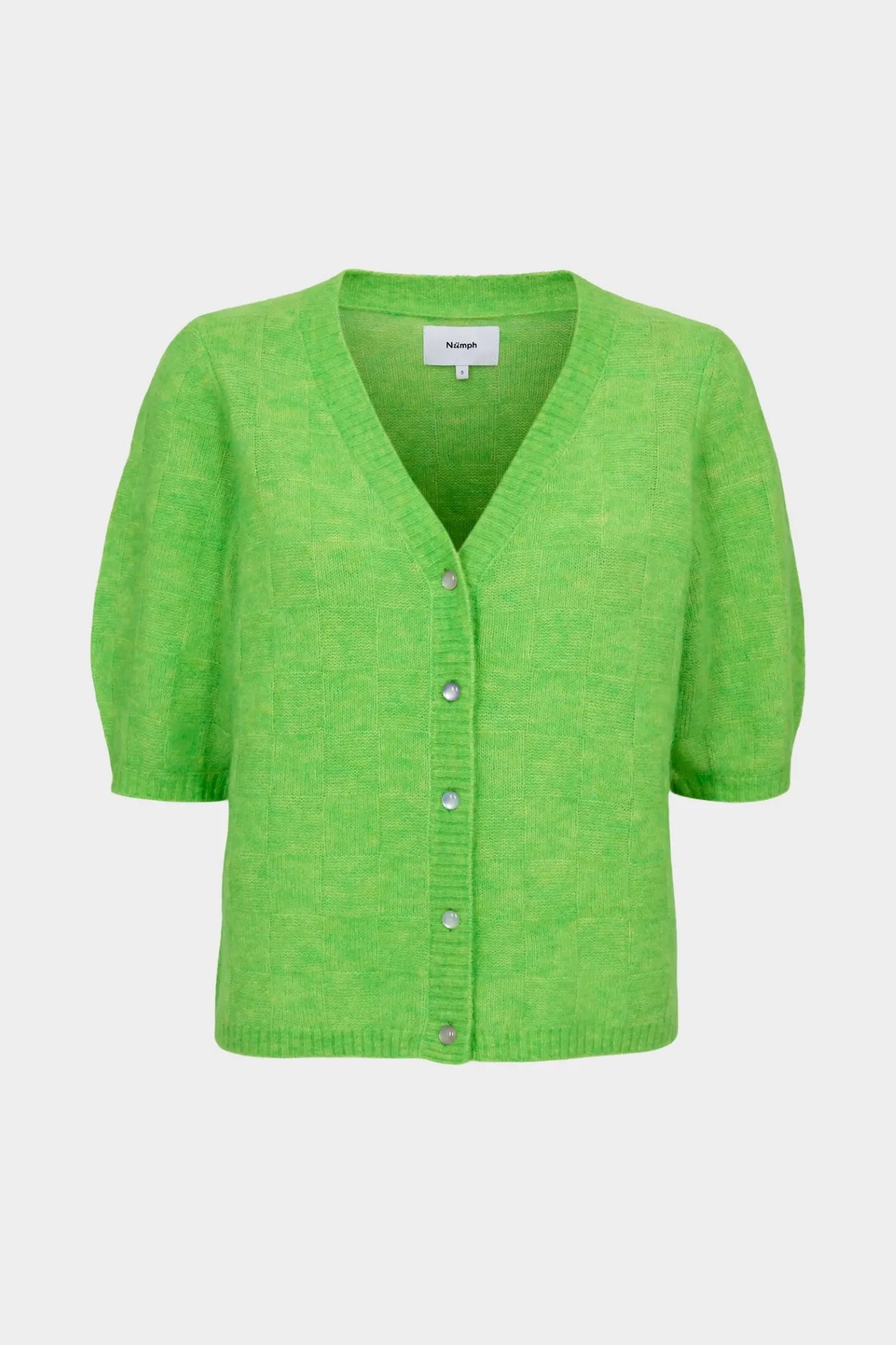 Nümph Cardigan Mujer Nuriette Cuadros Verde Who killed Bambi?