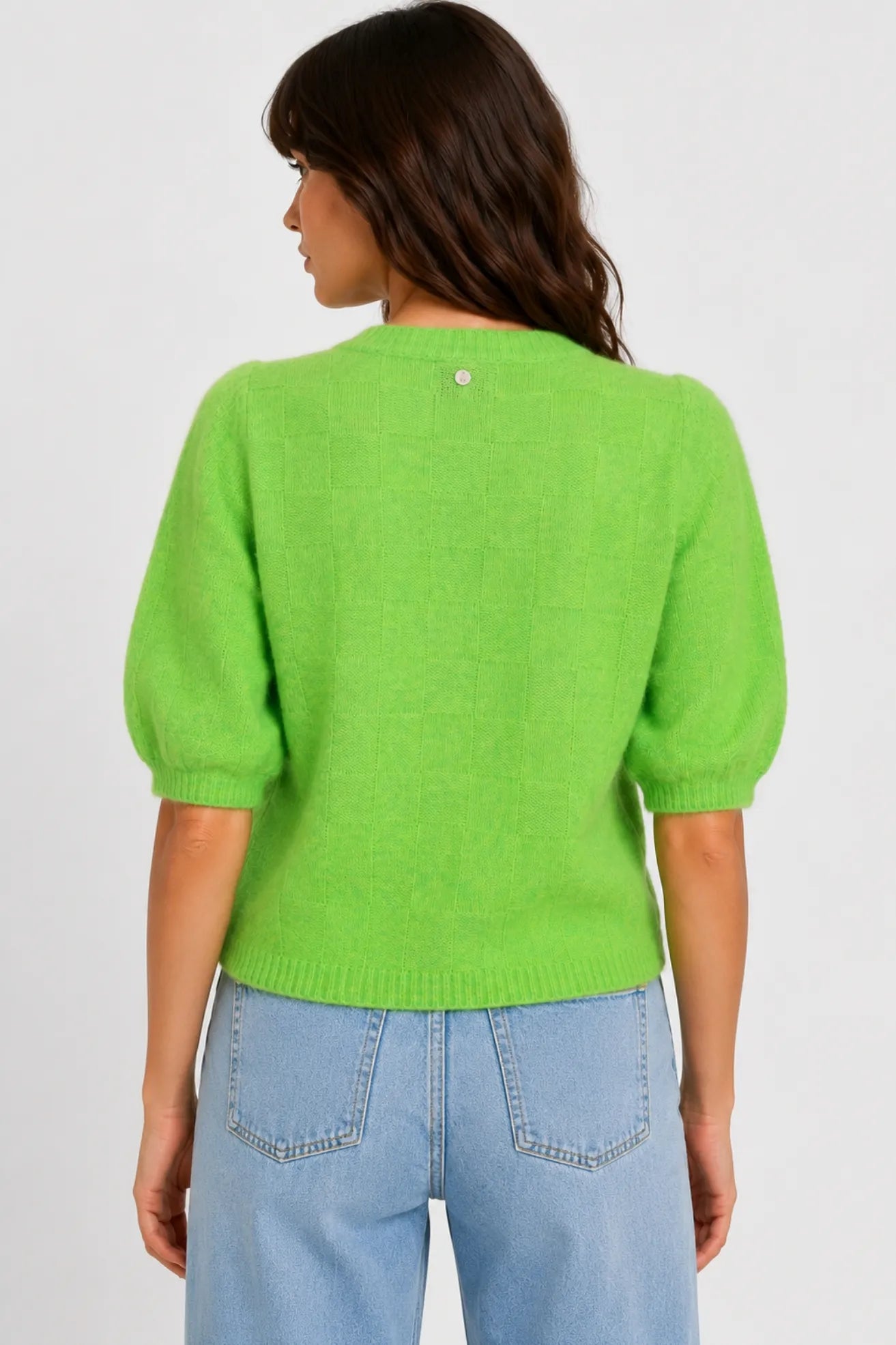 Nümph Cardigan Mujer Nuriette Cuadros Verde Who killed Bambi?