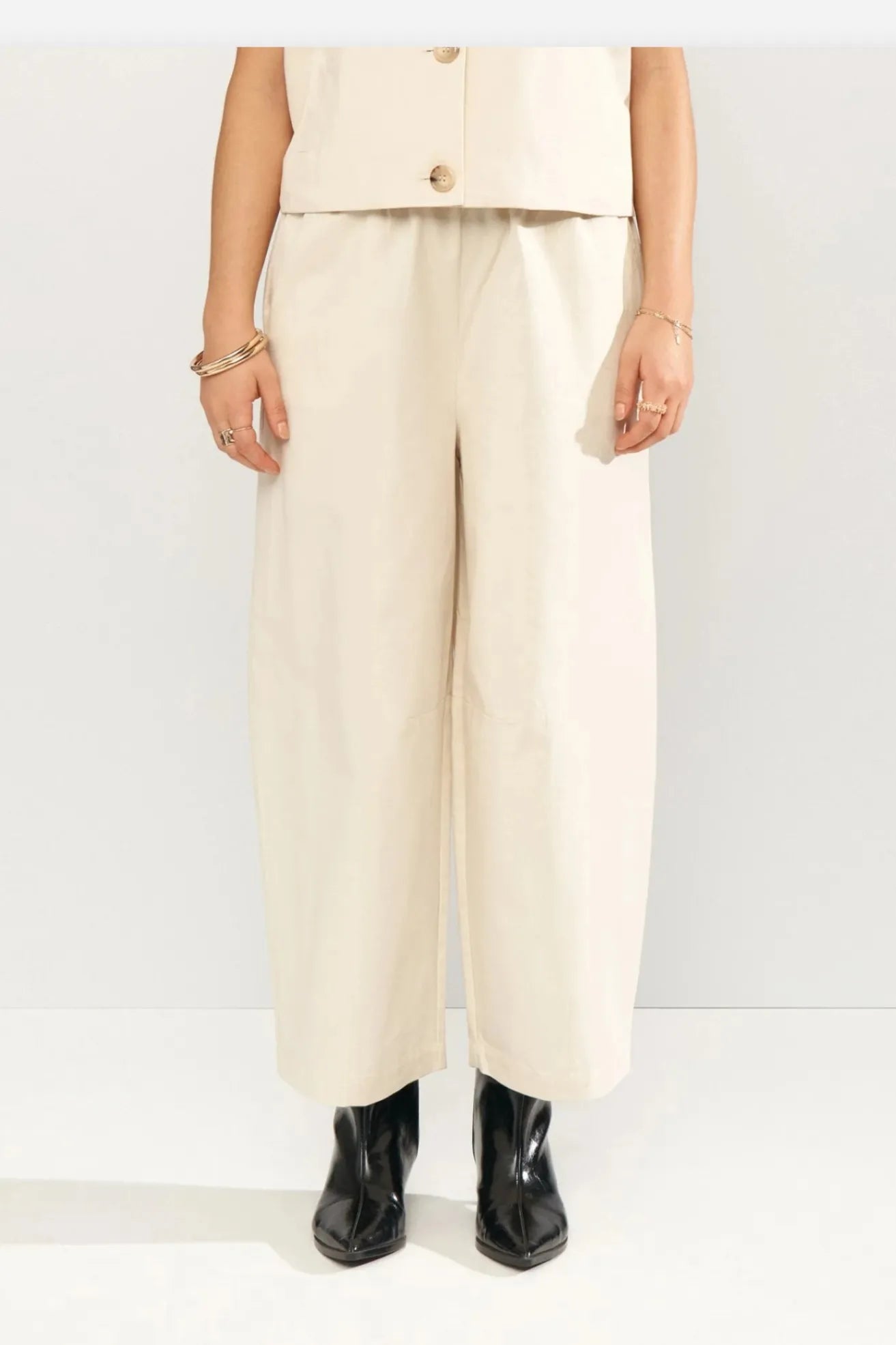 Nümph Pantalón Mujer Nusunna Beige Who killed Bambi?