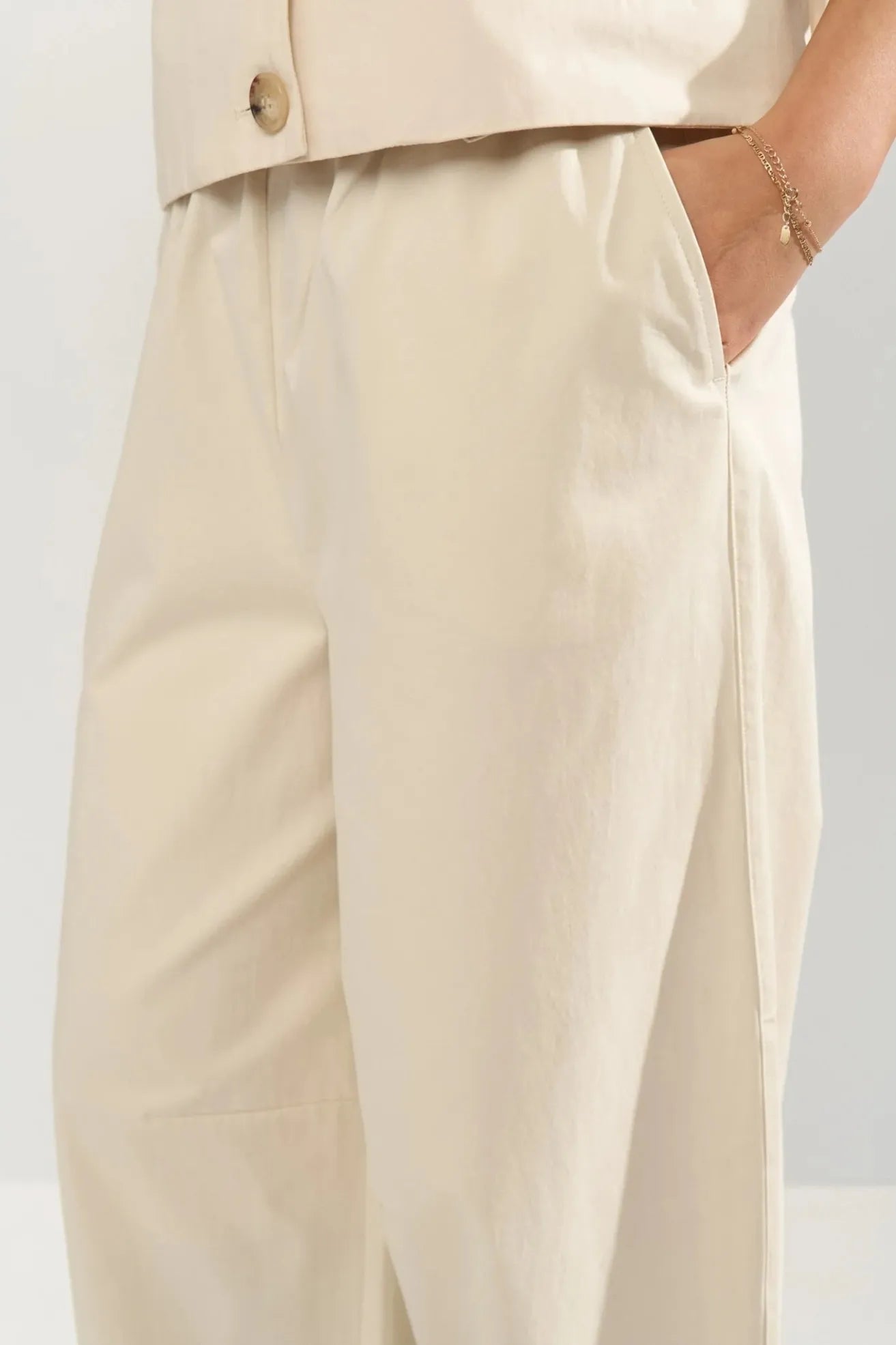 Nümph Pantalón Mujer Nusunna Beige Who killed Bambi?