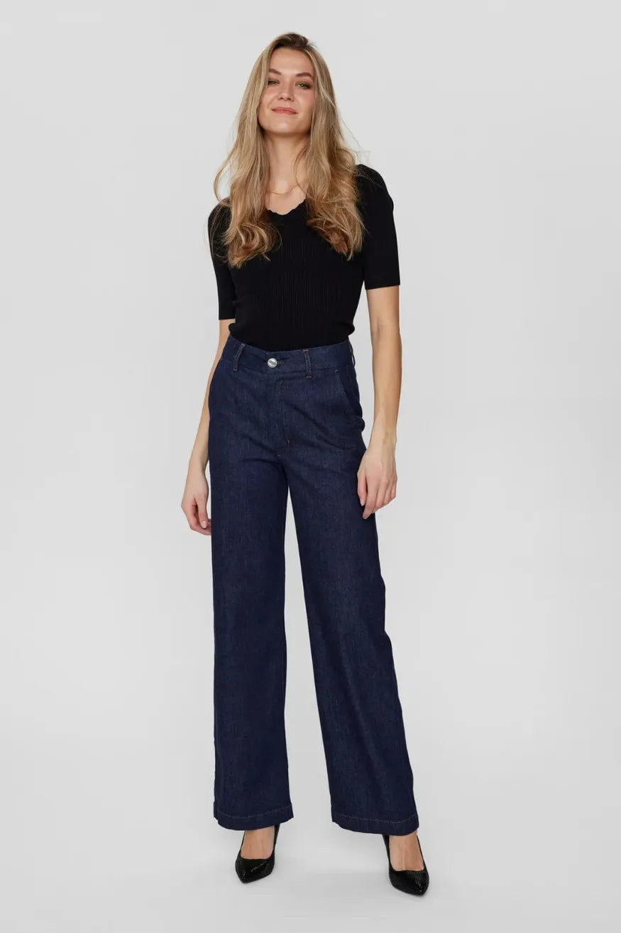 Nümph Pantalón Vaquero Mujer Nuamber Dark Blue Who killed Bambi?