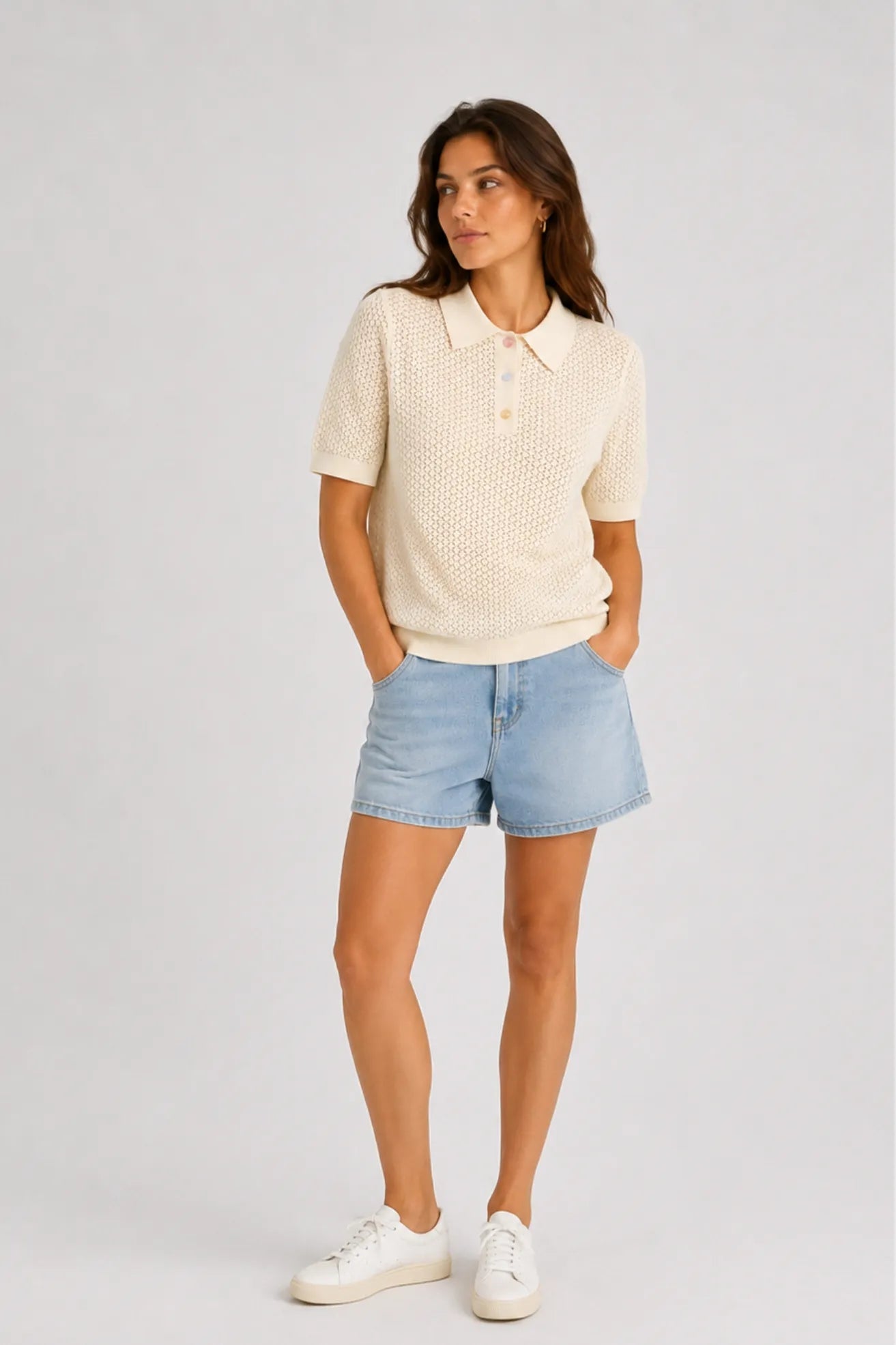 Nümph Polo Mujer Nurory Beige Who killed Bambi?