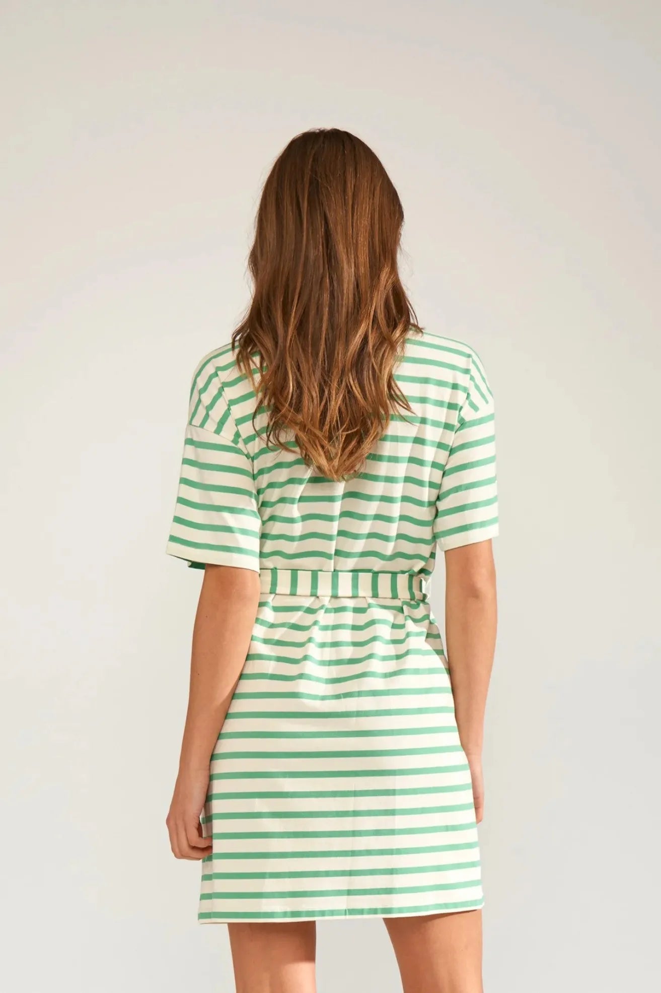 Nümph Vestido Rayas Nuhydra Verde Who killed Bambi?