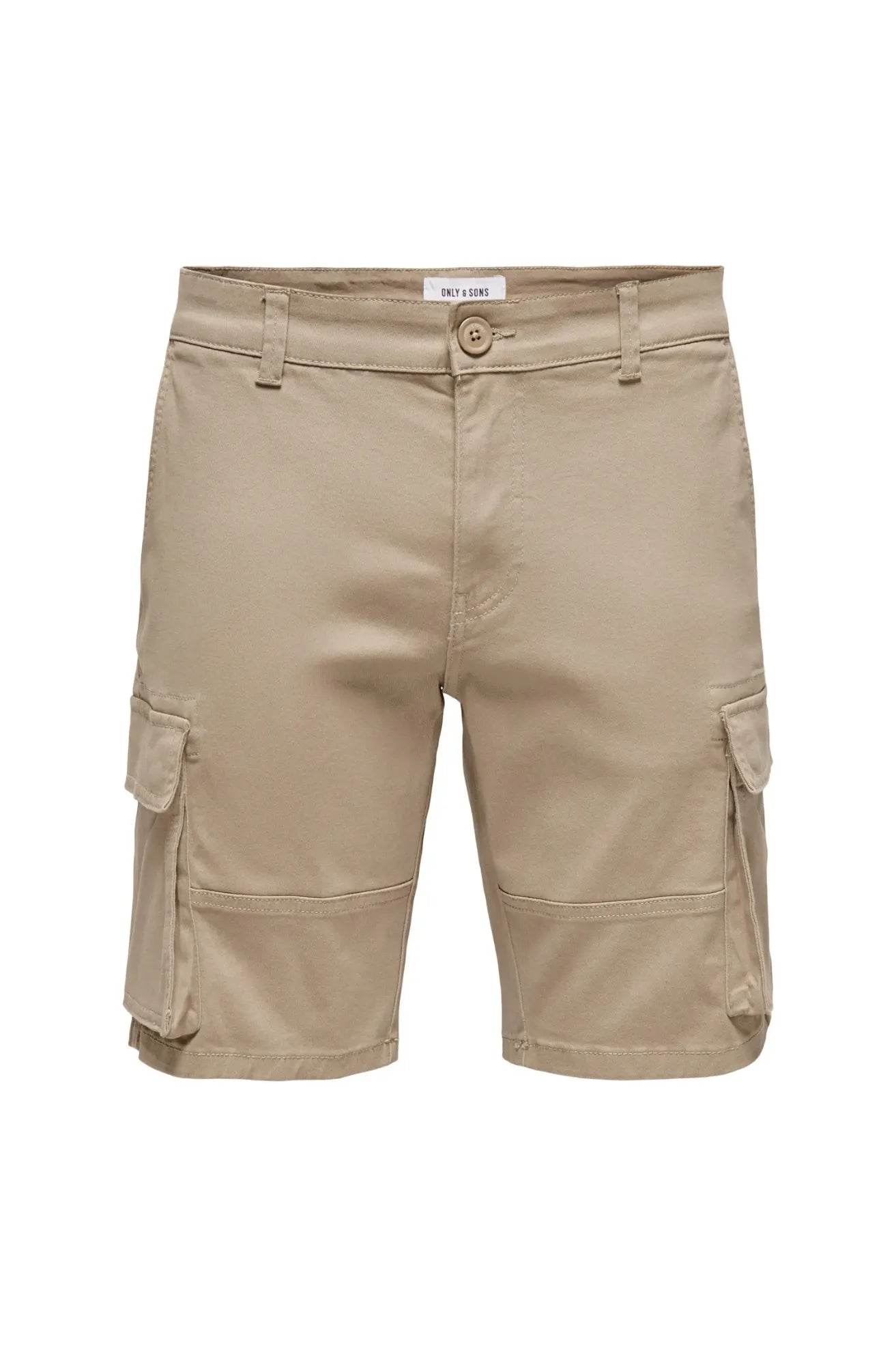 Only & Sons Pantalón Corto Hombre Cargo Beige Who killed Bambi?