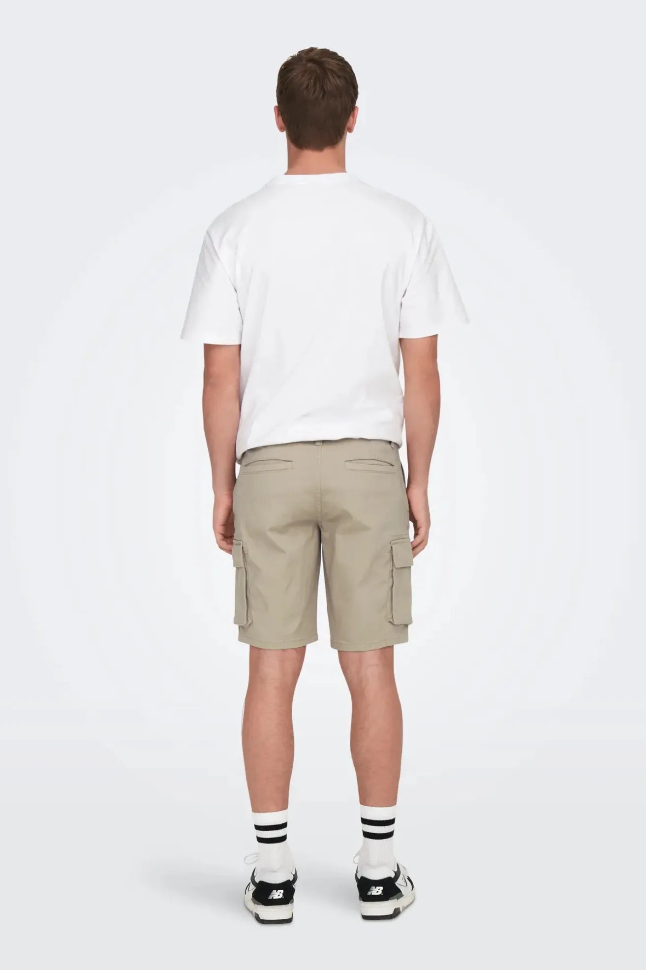 Only & Sons Pantalón Corto Hombre Cargo Beige Who killed Bambi?