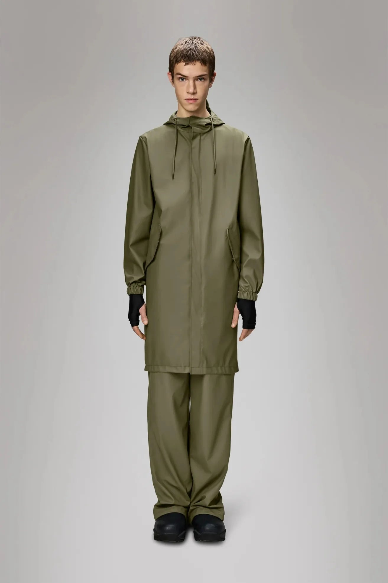 Rains Chubasquero Fishtail Parka Verde Marsh Who killed Bambi?