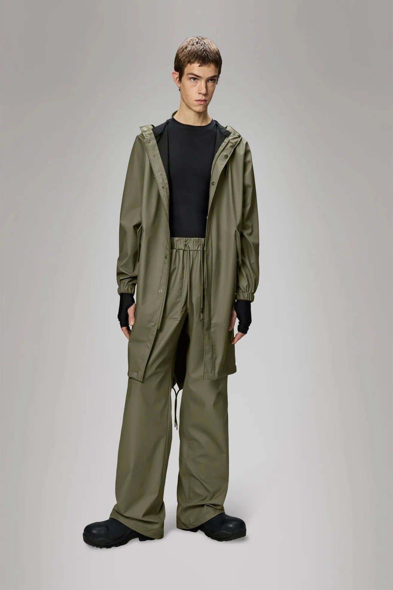 Rains Chubasquero Fishtail Parka Verde Marsh Who killed Bambi?