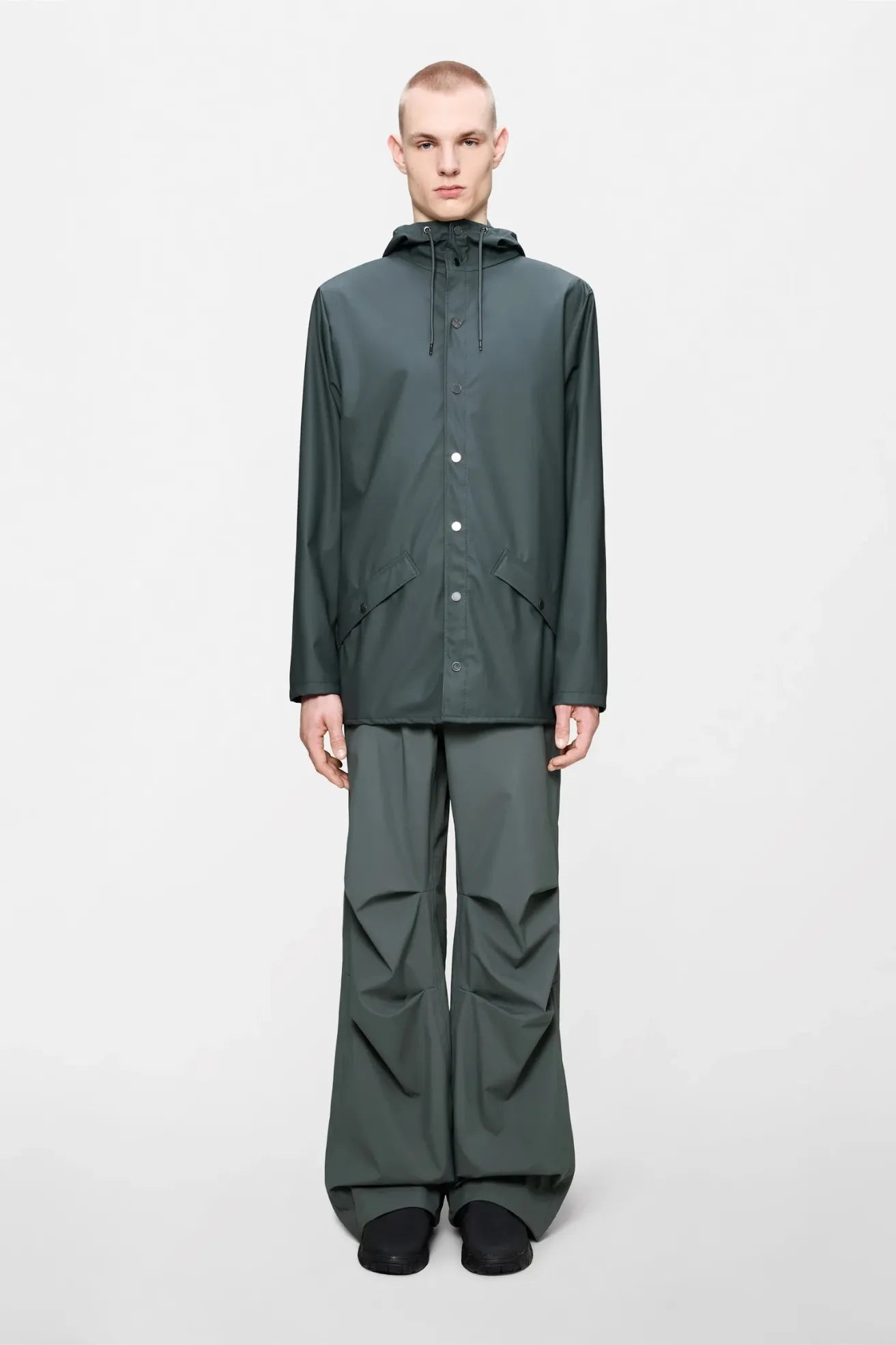 Rains Chubasquero Jacket Gris Oscuro Who killed Bambi?