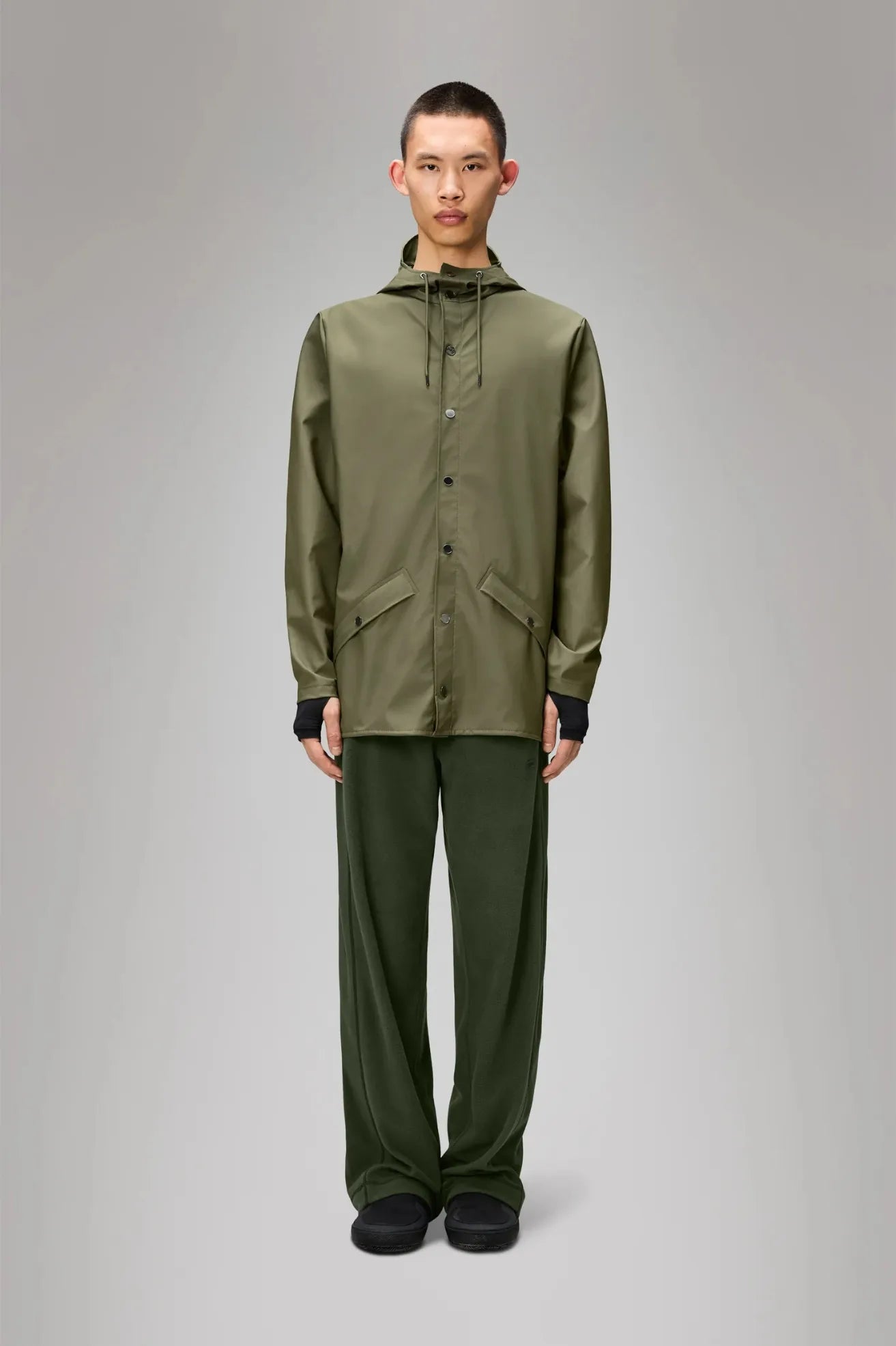Rains Chubasquero Jacket Verde Marsh Who killed Bambi?