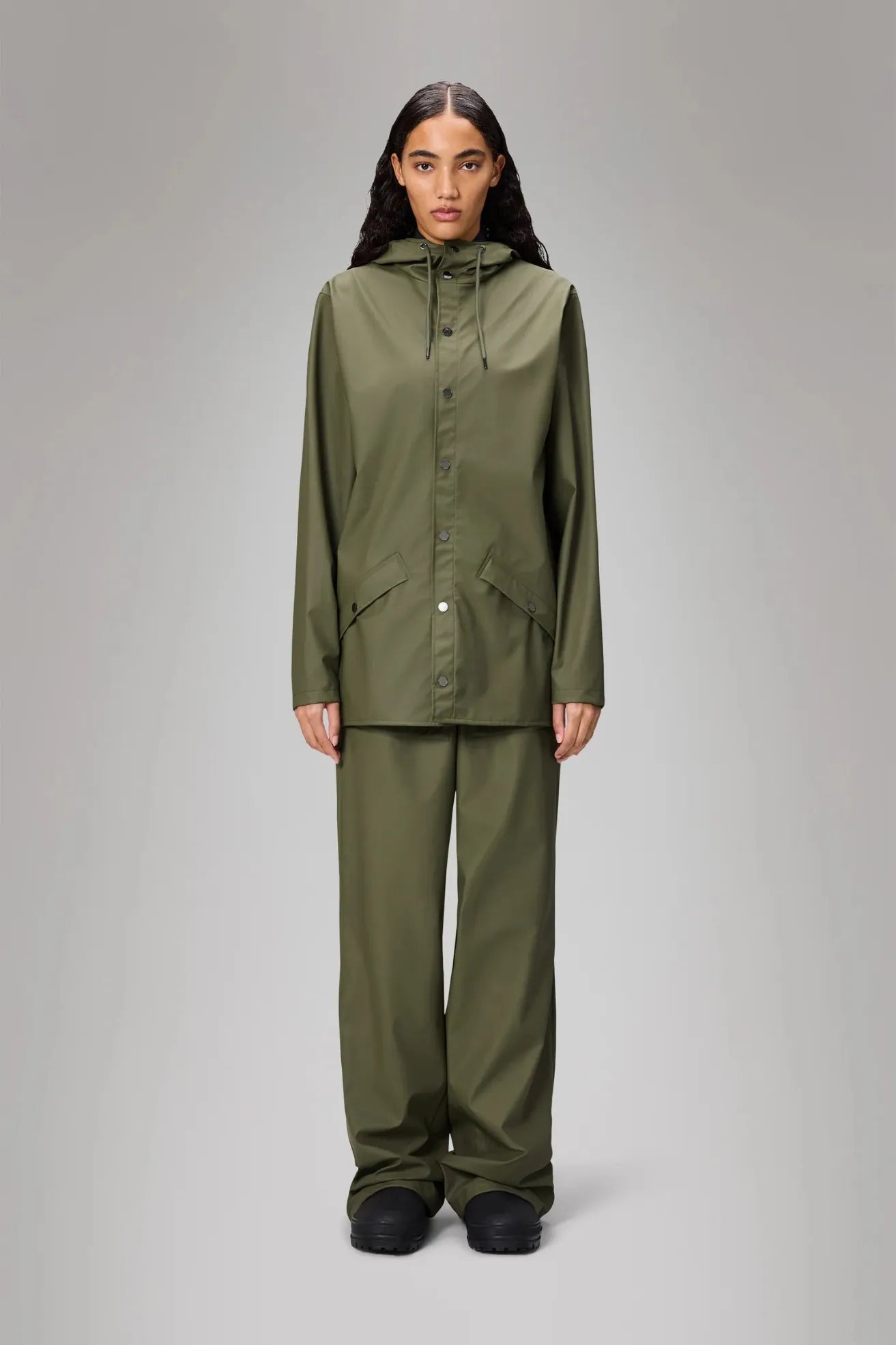 Rains Chubasquero Jacket Verde Marsh Who killed Bambi?