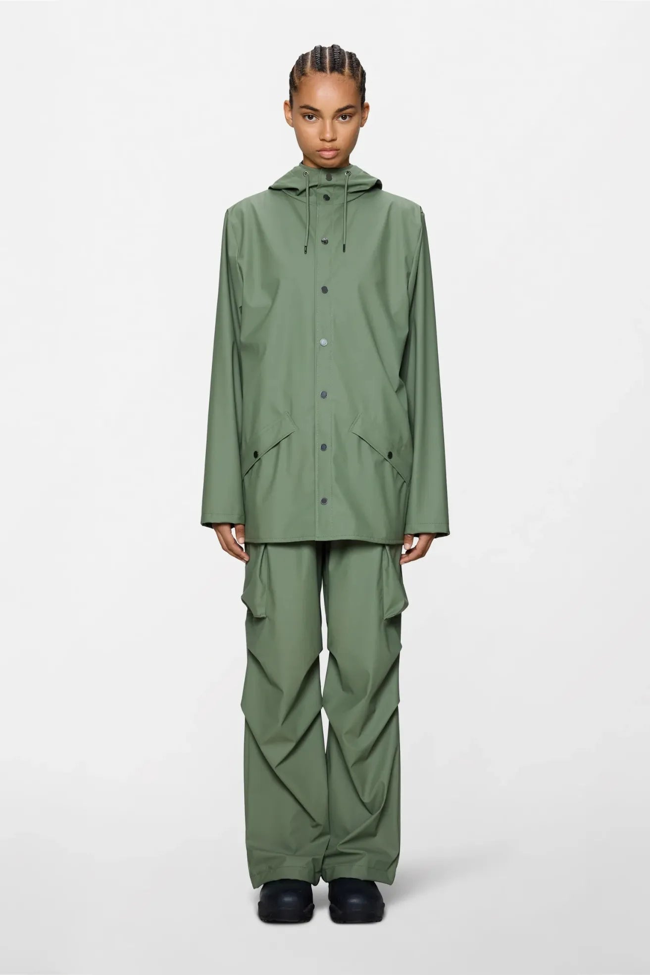 Rains Chubasquero Jacket Verde Well Who killed Bambi?