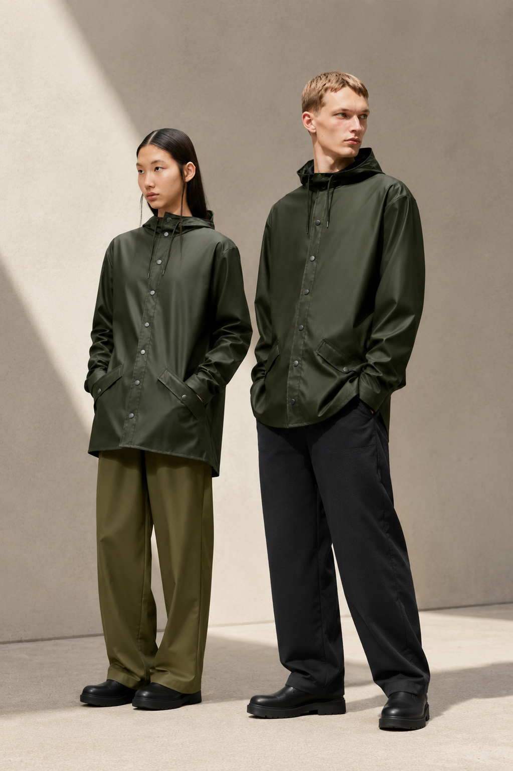 Rains Chubasquero Jacket Verde Who killed Bambi?