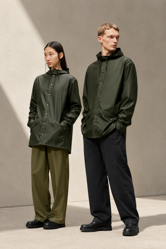Rains Chubasquero Jacket Verde Who killed Bambi?