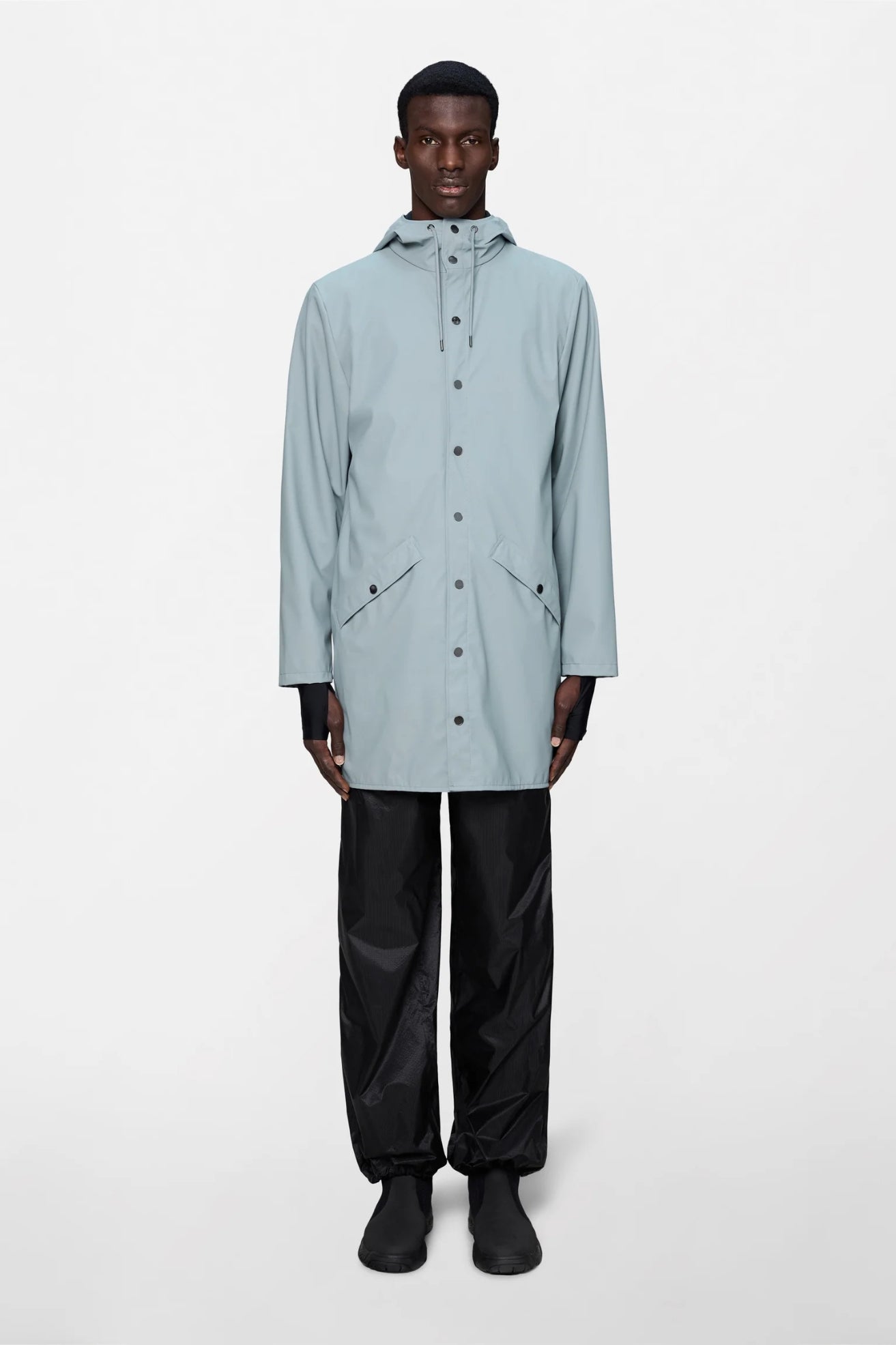 Rains Chubasquero Long Jacket Azul Pool Who killed Bambi?