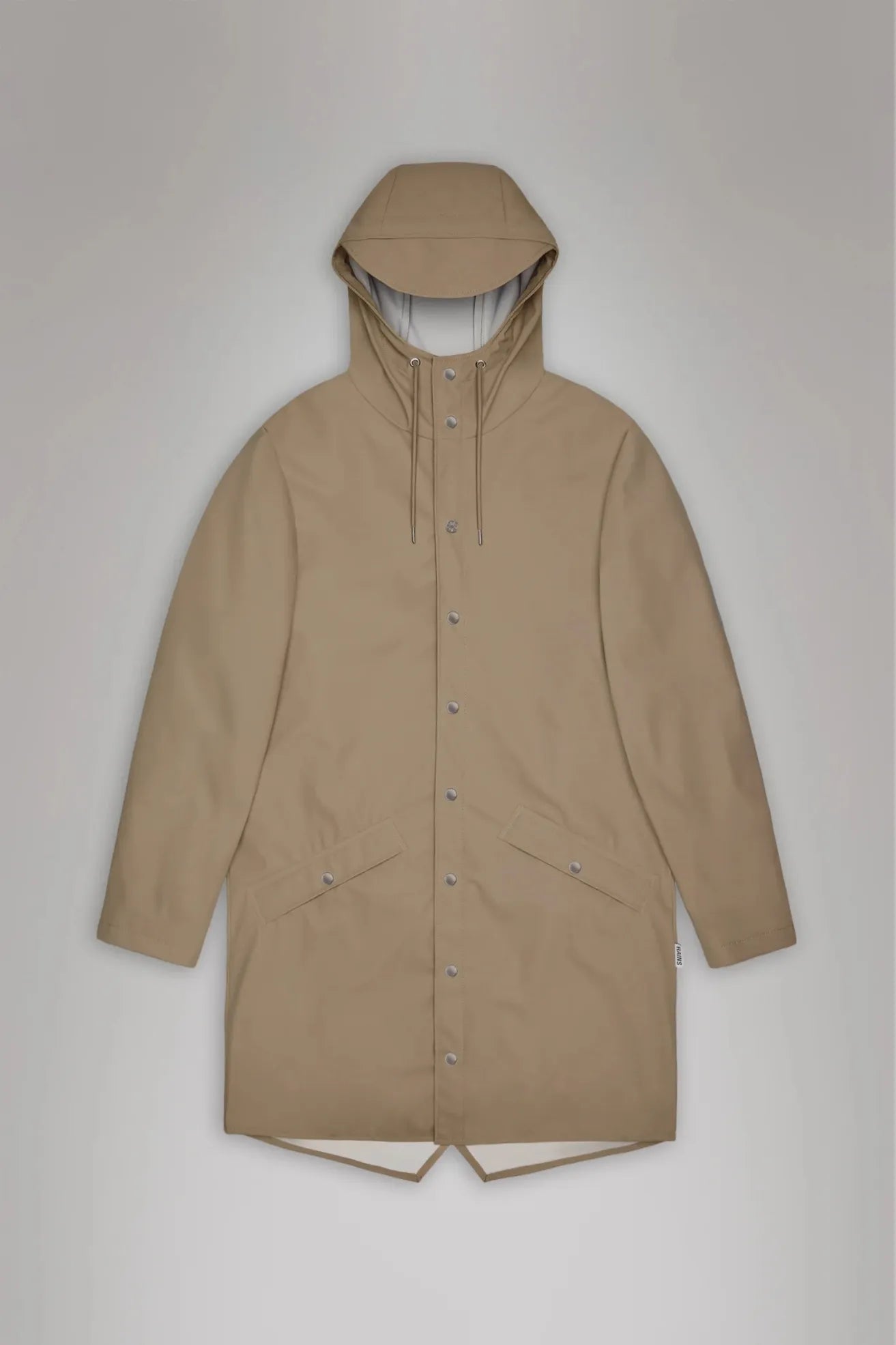 Rains Chubasquero Long Jacket Beige Who killed Bambi?