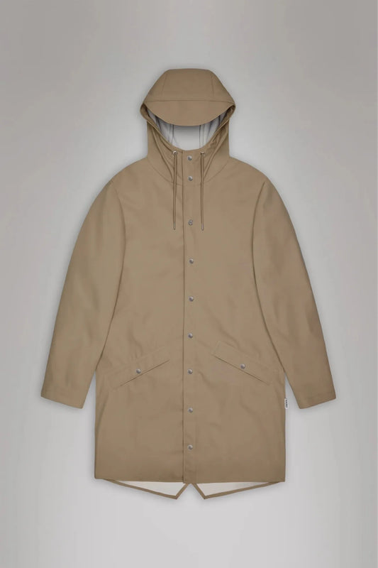 Rains Chubasquero Long Jacket Beige Who killed Bambi?