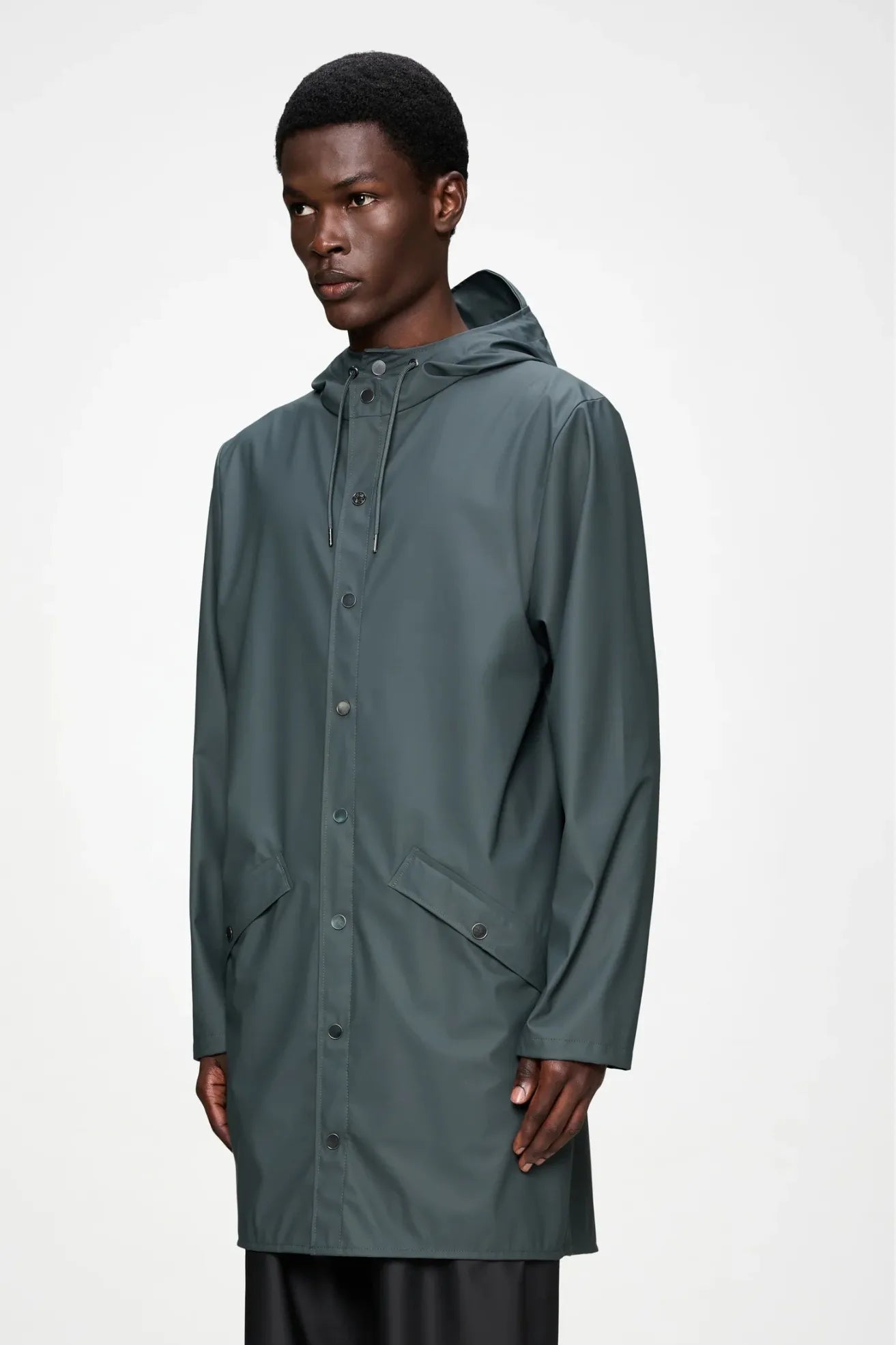 Rains Chubasquero Long Jacket Gris Oscuro Who killed Bambi?