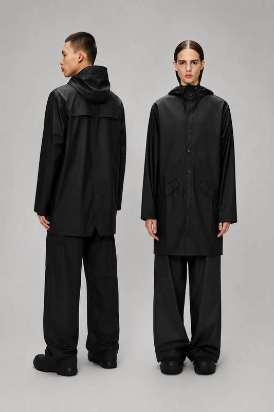 Rains Chubasquero Long Jacket Negro Who killed Bambi?
