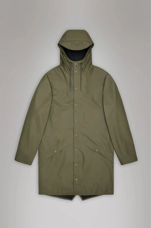 Rains Chubasquero Long Jacket Verde Marsh Who killed Bambi?