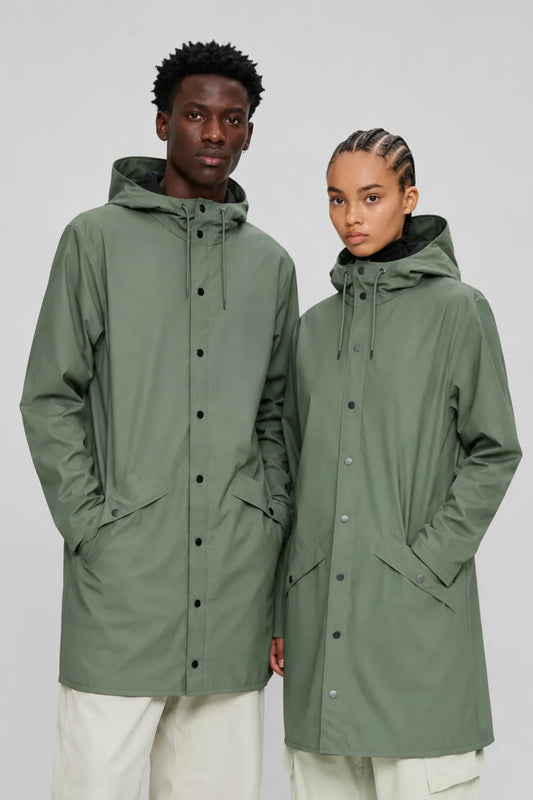 Rains Chubasquero Long Jacket Verde Well Who killed Bambi?