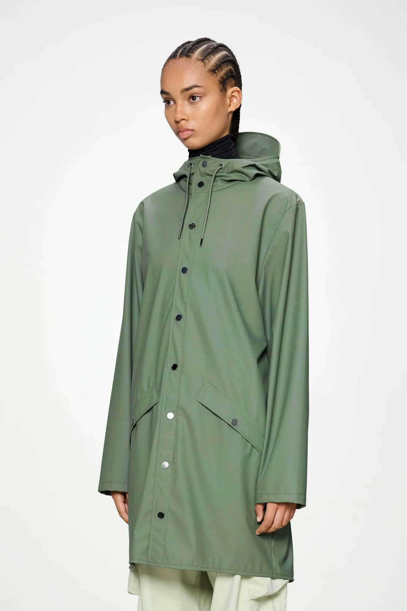 Rains Chubasquero Long Jacket Verde Well Who killed Bambi?