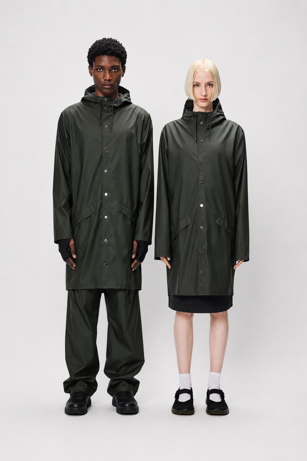 Rains Chubasquero Long Jacket Verde Who killed Bambi?