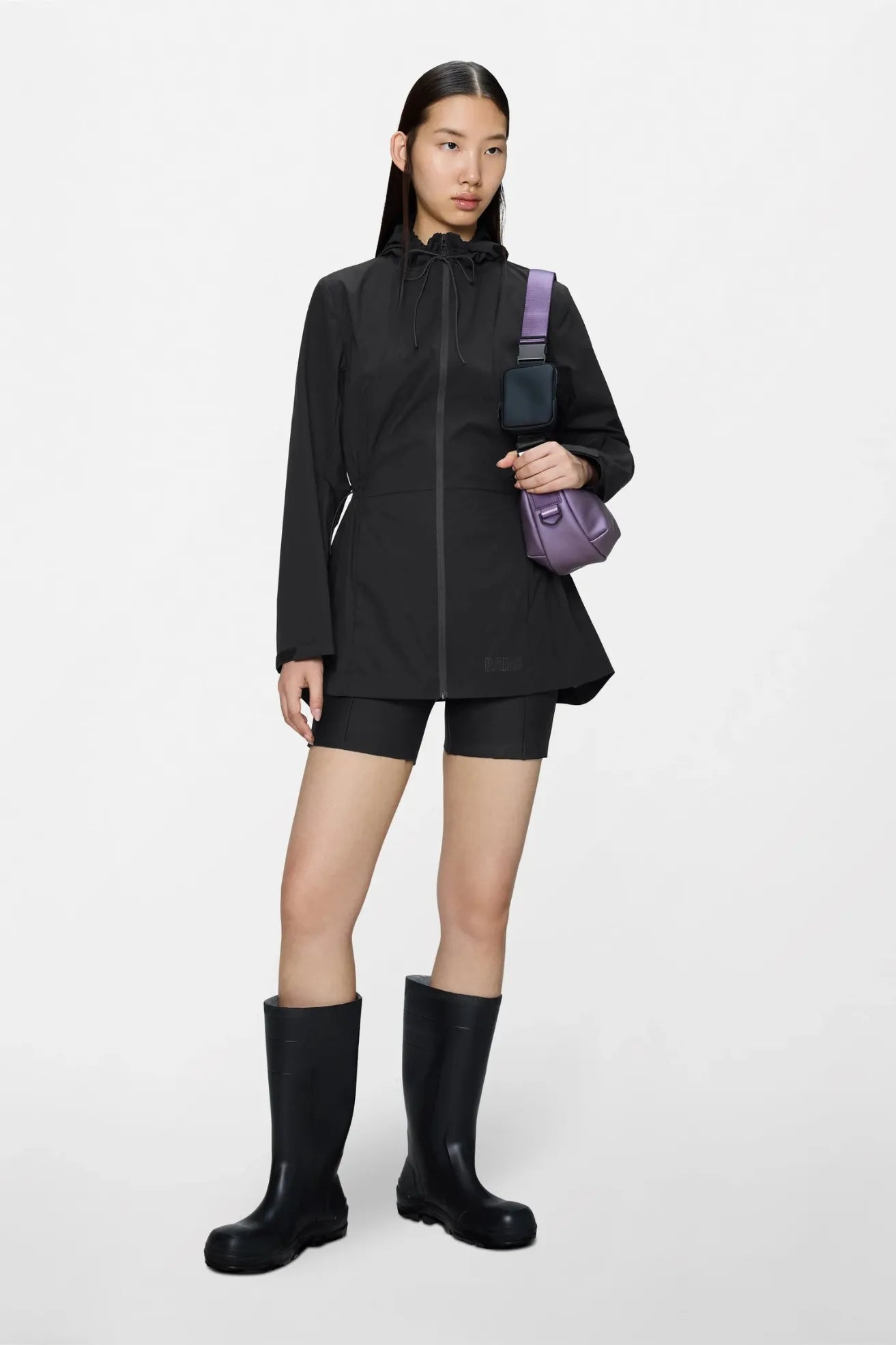 Rains Chubasquero Mujer Mito W Jacket Negro Who killed Bambi?