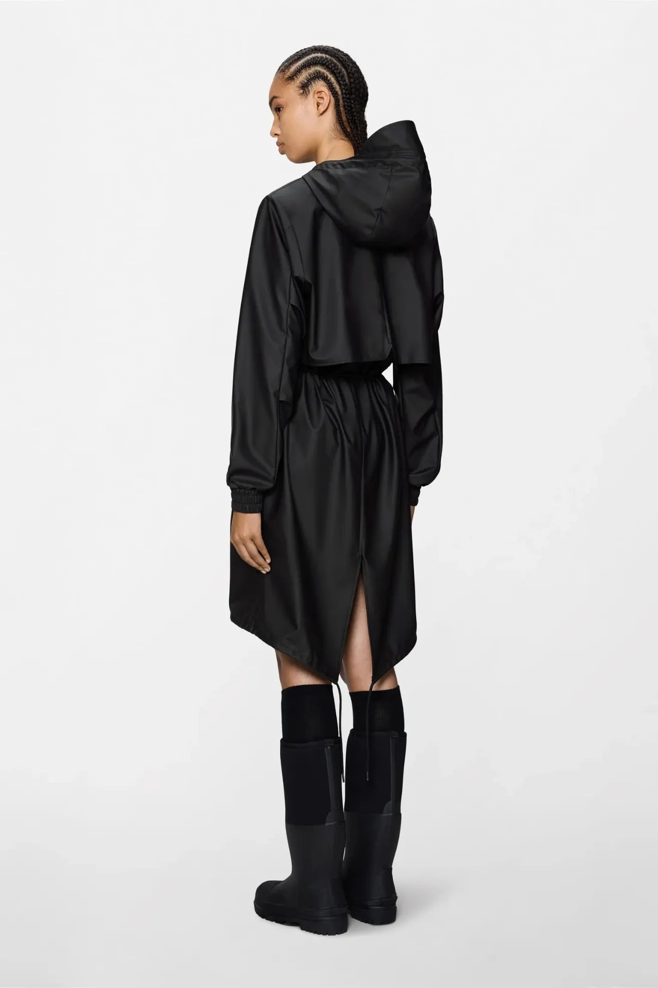 Rains Chubasquero Mujer String W Parka Negro Who killed Bambi?