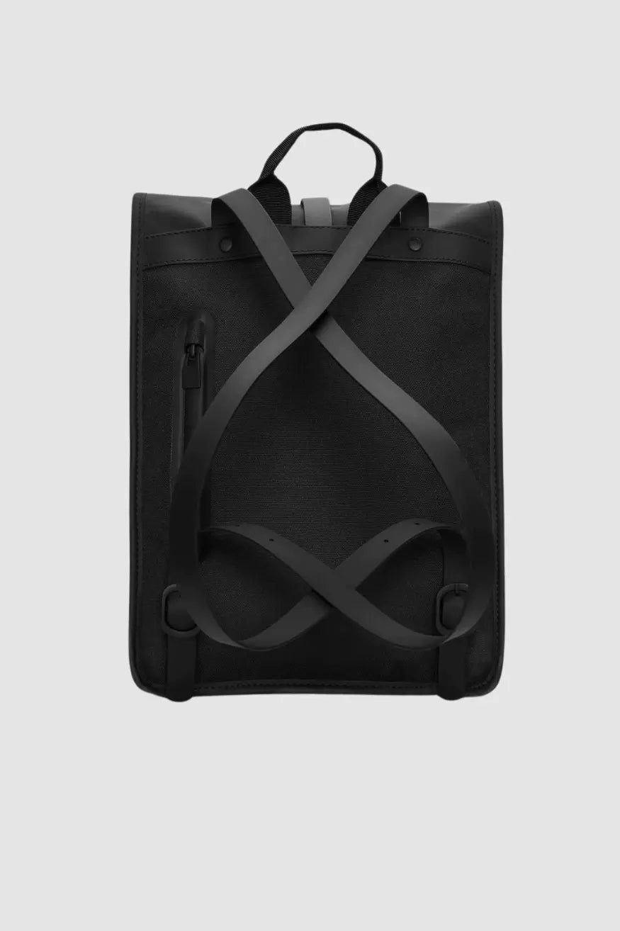 Rains Mochila Rolltop Rucksack Mini Negra Who killed Bambi?