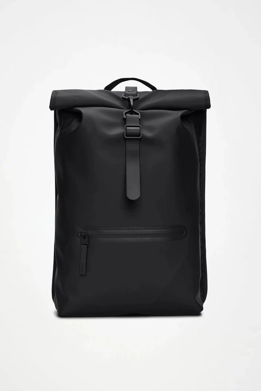 Rains Mochila Rolltop Rucksack Negra Who killed Bambi?