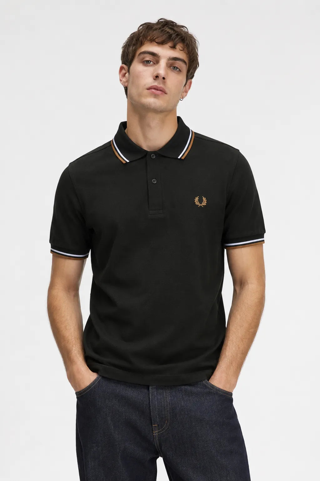 Fred Perry Polo M3600 Homem Verde T50