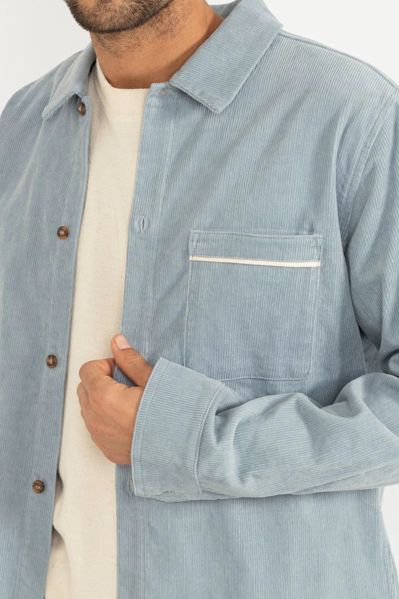 Rhythm Sobrecamisa Hombre Pana Azul Who killed Bambi?