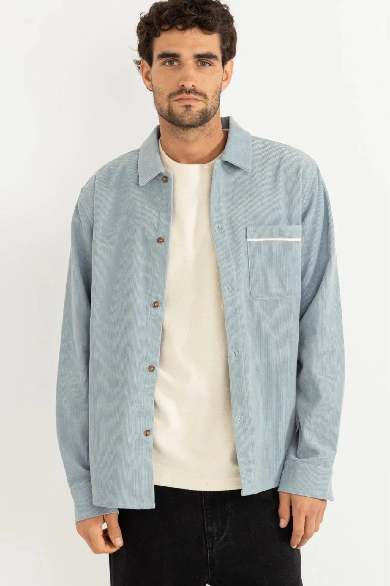 Rhythm Sobrecamisa Hombre Pana Azul Who killed Bambi?