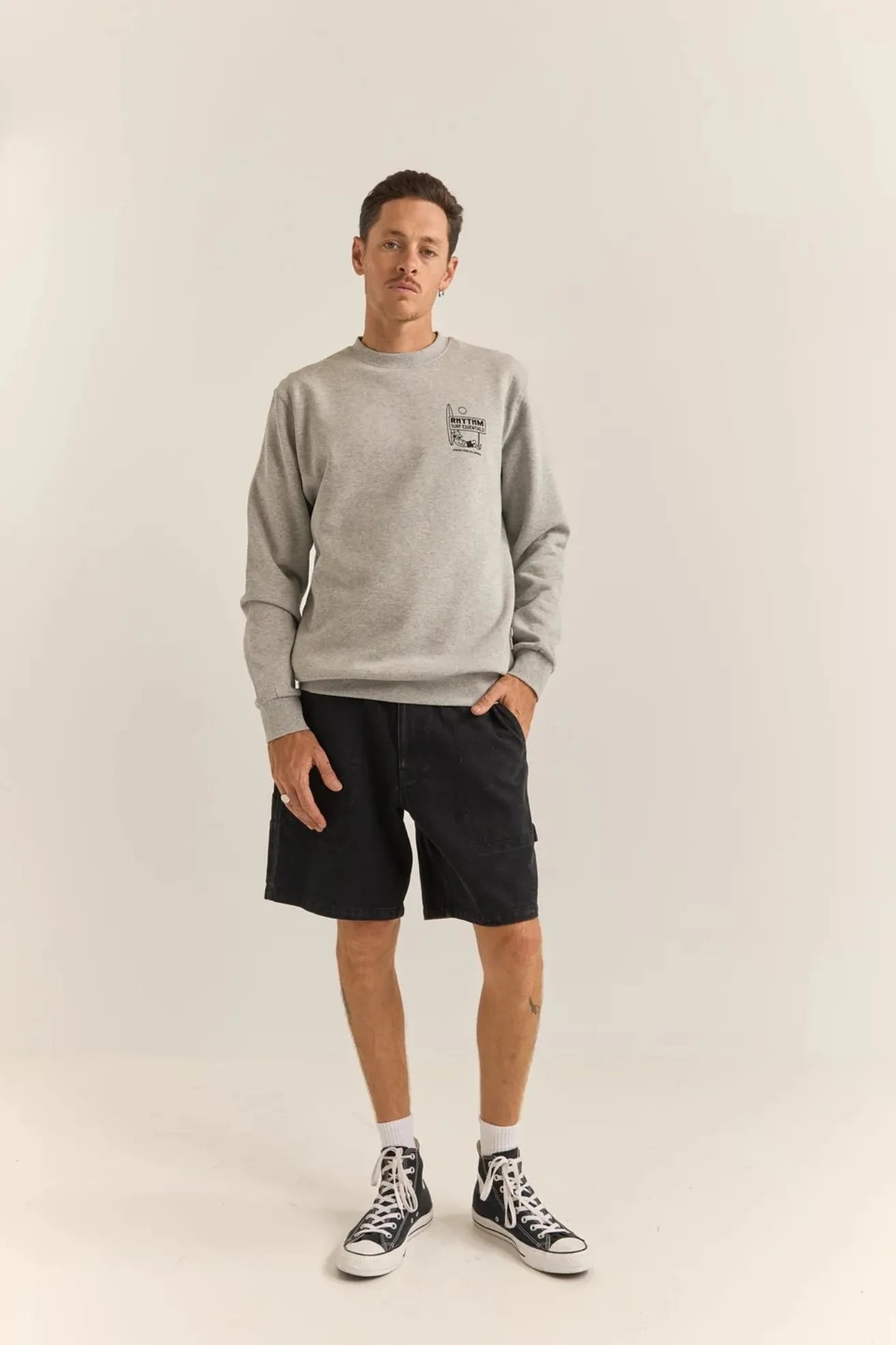 Rhythm Sudadera Hombre Siesta Gris Who killed Bambi?