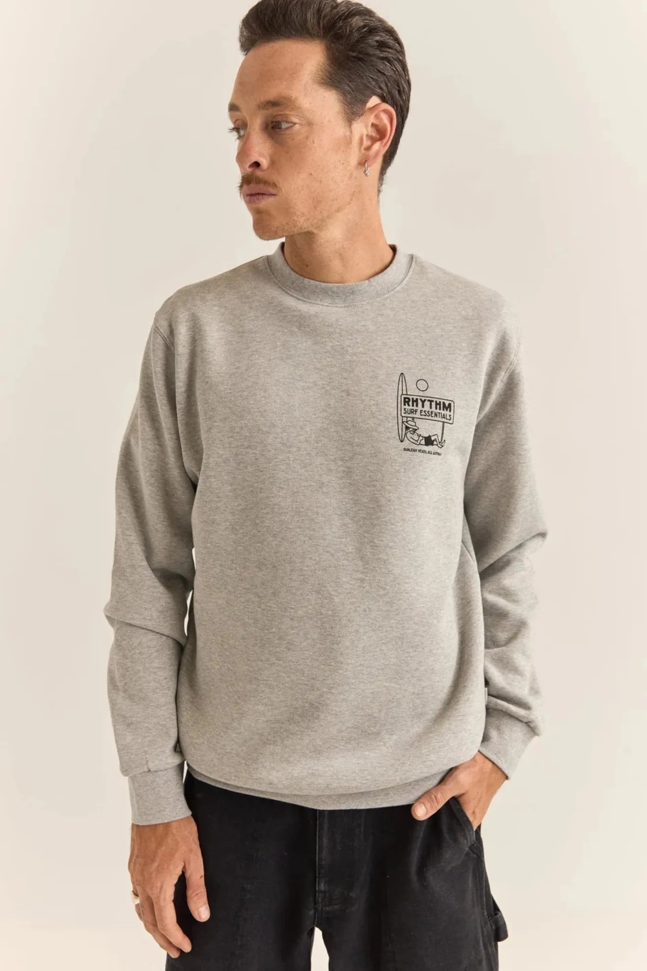 Rhythm Sudadera Hombre Siesta Gris Who killed Bambi?