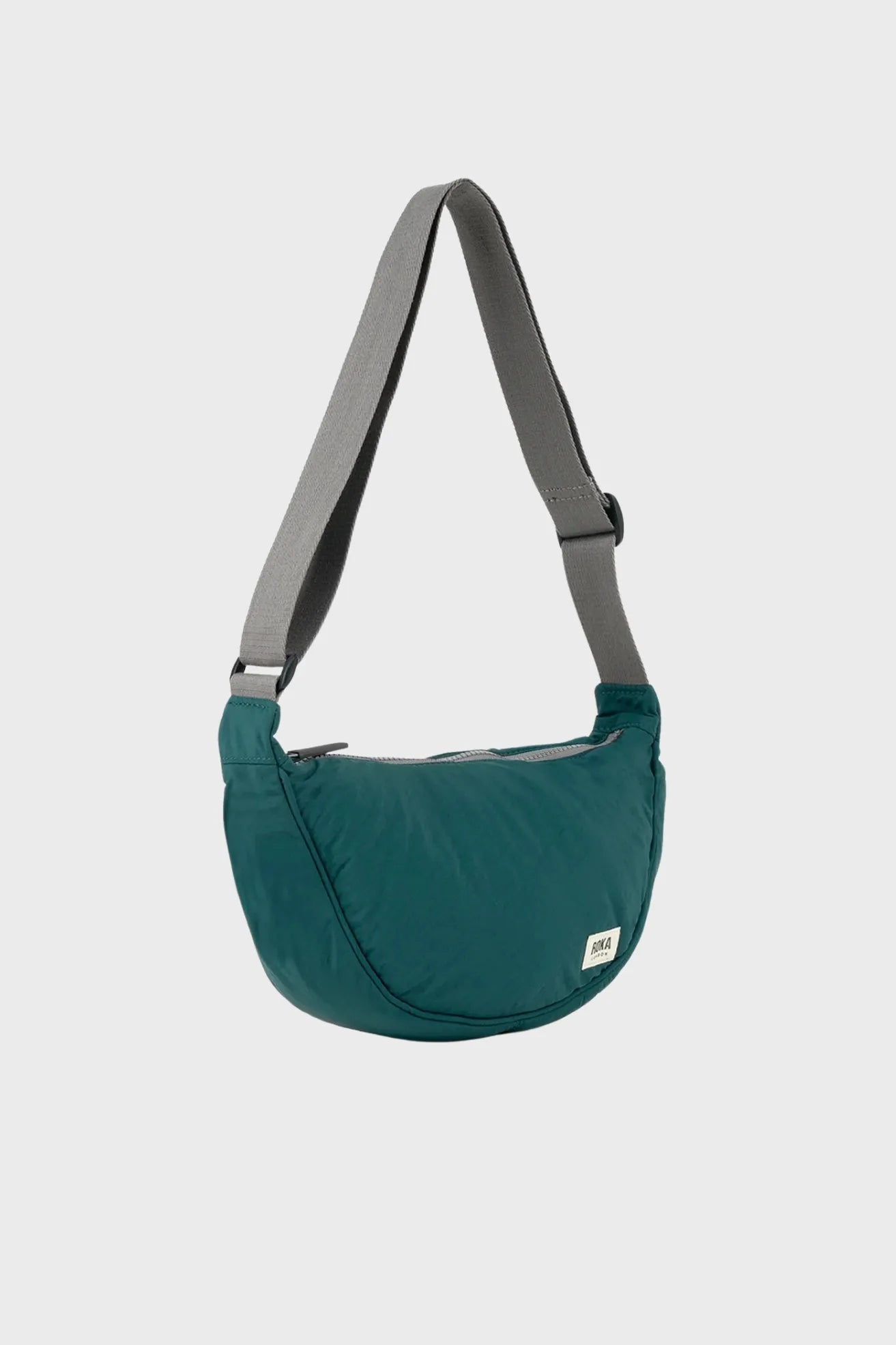 Roka London Bolso Farringdon Half Moon Bag Teal Who killed Bambi?